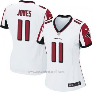Camiseta Atlanta Falcons Jones Blanco Nike Game NFL Mujer2