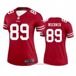 Camiseta NFL Legend Mujer San Francisco 49ers Charlie Woerner Rojo