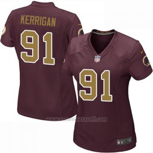Camiseta Washington Redskins Kerrigan Marron Nike Game NFL Mujer