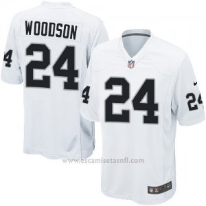 Camiseta Oakland Raiders Woodson Blanco Nike Game NFL Hombre