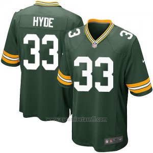 Camiseta Green Bay Packers Hyde Verde Militar Nike Game NFL Hombre