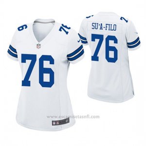Camiseta NFL Game Mujer Dallas Cowboys Xavier Su'a Filo Blanco
