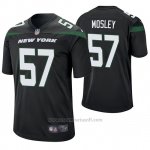 Camiseta NFL Game Hombre New York Jets C.j. Mosley Negro 60th Aniversario