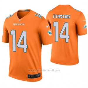 Camiseta NFL Legend Hombre Miami Dolphins Ryan Fitzpatrick Naranja Color Rush