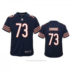 Camiseta NFL Game Nino Chicago Bears Lachavious Simmons Azul