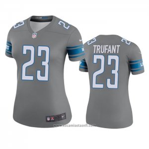 Camiseta NFL Legend Mujer Detroit Lions Desmond Trufant Gris Color Rush