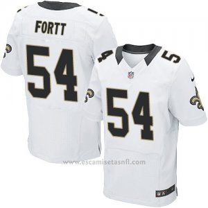 Camiseta New Orleans Saints Fortt Blanco Nike Elite NFL Hombre