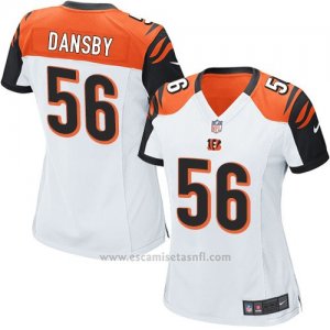 Camiseta Cincinnati Bengals Dansby Blanco Nike Game NFL Mujer