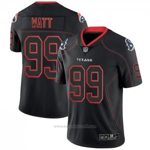Camiseta NFL Limited Houston Texans Watt Lights Out Negro