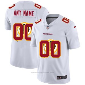 Camiseta NFL Limited Washington Redskins Personalizada Logo Dual Overlap Blanco