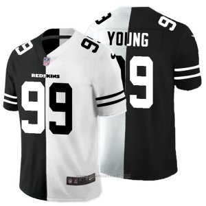 Camiseta NFL Limited Washington Redskins Young Black White Split