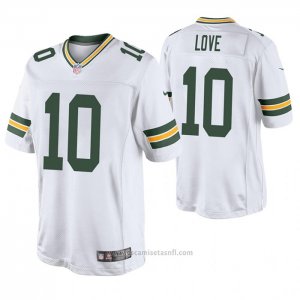 Camiseta NFL Game Green Bay Packers 10 Jordan Love 2020 Blanco