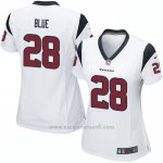 Camiseta Houston Texans Blue Blanco Nike Game NFL Mujer